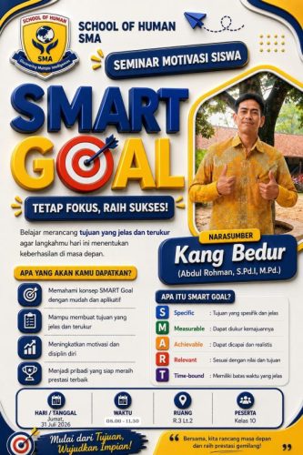 Ubah Wacana Jadi Nyata! Murid SMA School of Human Belajar Merancang Masa Depan Lewat Seminar SMART Goal