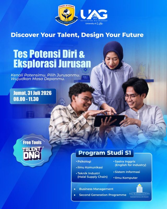 Gelar Kolaborasi Cerdas, SMA School of Human dan Universitas Ary Ginanjar Bantu Siswa dan Orang Tua Temukan Potensi Masa Depan