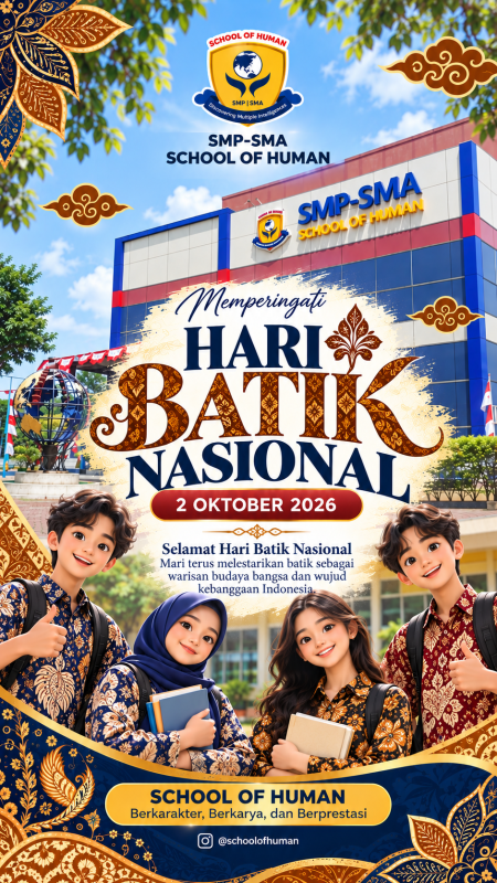 Semarak Hari Batik Nasional di School of Human: Merawat Warisan Budaya, Menumbuhkan Cinta Indonesia